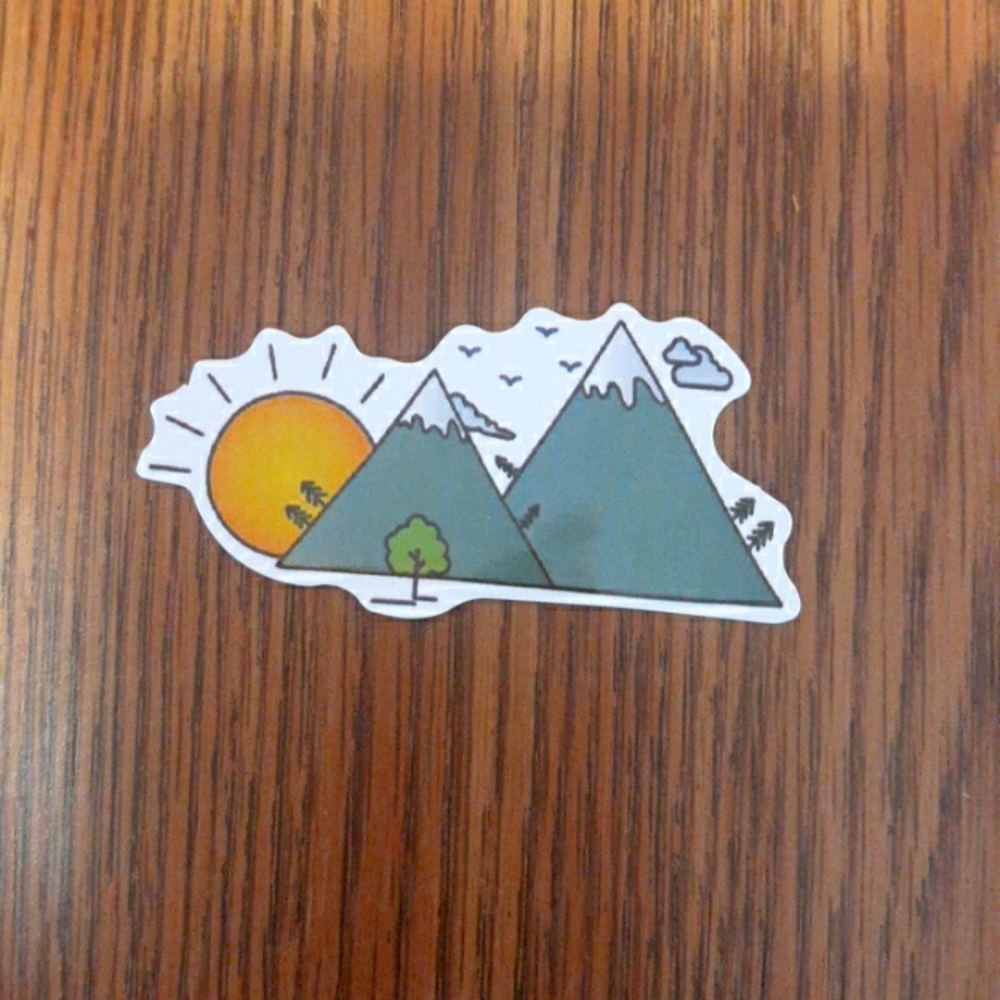 Mountain sticker